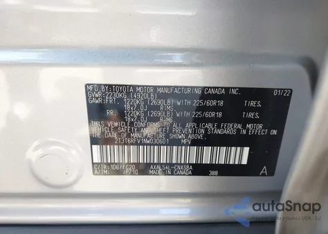 2022 Toyota Rav4 Hybrid Se from USA, damaged, VIN 2T3T6RFV1NW030601